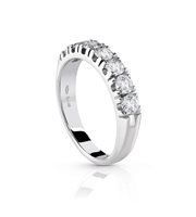 Anneau Promesse Femme in Or blanc Diamante FTPAL770